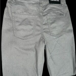 $50 Calvin Klein Charcoal Button-Up Shirt  size 14 gray